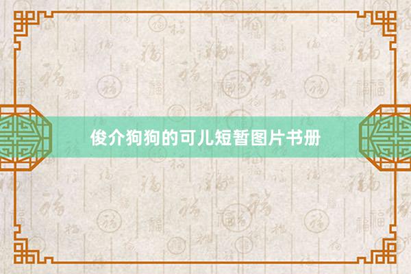 俊介狗狗的可儿短暂图片书册